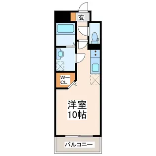 S-RESIDENCE熊本駅前【11階】の間取り