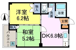 Kコート【1階】の間取り