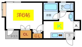 ルノンハラダ【1階】の間取り