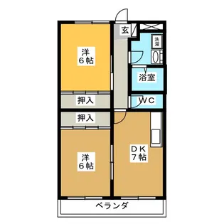 ヴィラノーブル【4階】の間取り