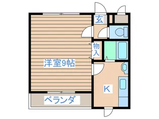 コテージ北山【2階】の間取り