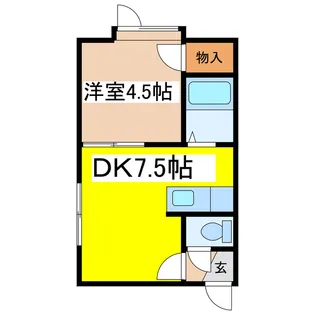 エスポワール文苑【1階】の間取り