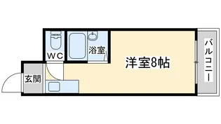 サンウィング南森町【3階】の間取り