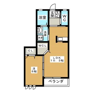 グランブレ【2階】の間取り