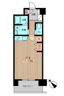 六本木ライズハウス【5階】の間取り