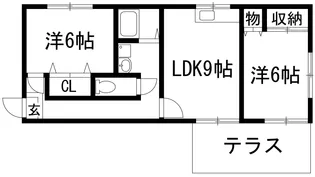 メゾンスガ【1階】の間取り