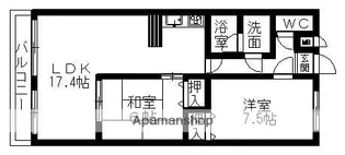 エーデルハイム【4階】の間取り