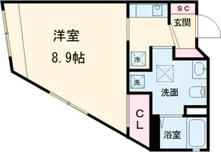 ラクラス洗足【4階】の間取り