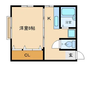 シングルハウス【1階】の間取り