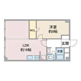 神戸マンション【1階】の間取り
