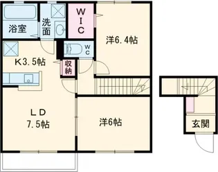 アムール【2階】の間取り
