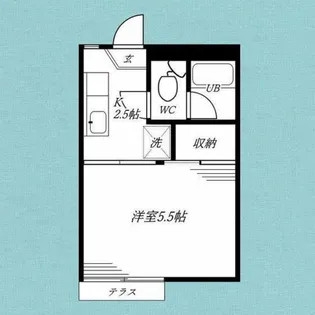 イエローハイム【1階】の間取り