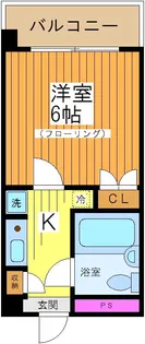 1Kの間取り画像