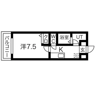 グローリー・11【1階】の間取り