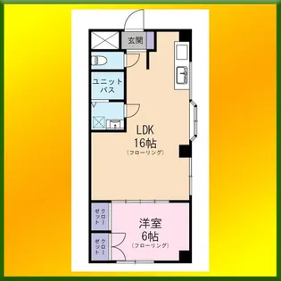 ハーベストビル【3階】の間取り