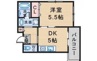 パーチェ豊中【3階】の間取り