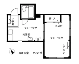 国分寺べんとみビル【2階】の間取り