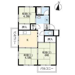UR原市【2階】の間取り