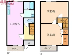 三重県四日市市まきの木台1【一戸建】の間取り