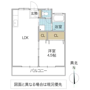ルポール福原【2階】の間取り