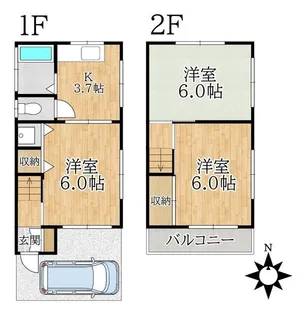 東京都江東区南砂4【一戸建】の間取り