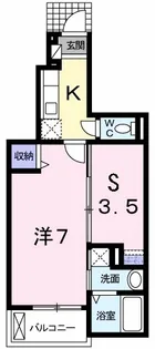 ビバーチェII【1階】の間取り