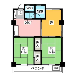 グリーンタウン金城【4階】の間取り