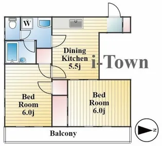 リコーハイツ【4階】の間取り