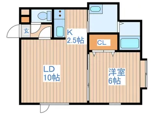 ラ・シェール24【1階】の間取り