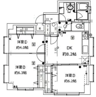 グランコールス東北沢【1階】の間取り