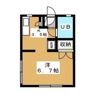 コーポ内藤【1階】の間取り