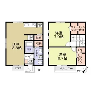 神奈川県鎌倉市山ノ内【一戸建】の間取り