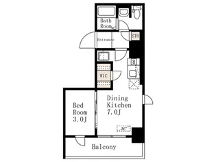 デュオフラッツ上野松が谷【10階】の間取り
