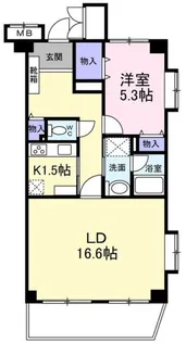 オークハウス【6階】の間取り