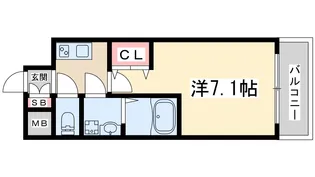 オーキッドレジデンス新大阪【4階】の間取り