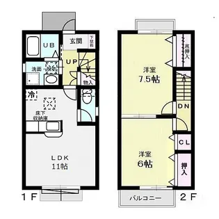 グラスドミール IIの間取り