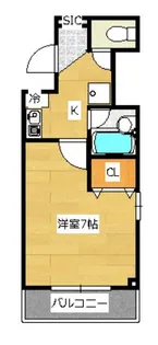 カーサ・デ・古都【4階】の間取り