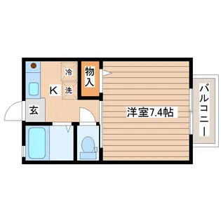 カナディアンビレッジ山手【1階】の間取り