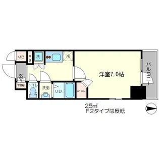 エスリード心斎橋LUXUE【5階】の間取り