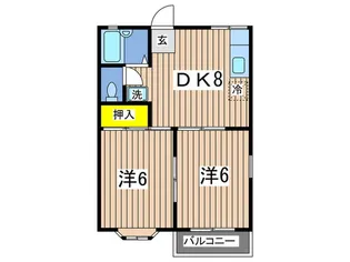 パークベルテ本牧【2階】の間取り