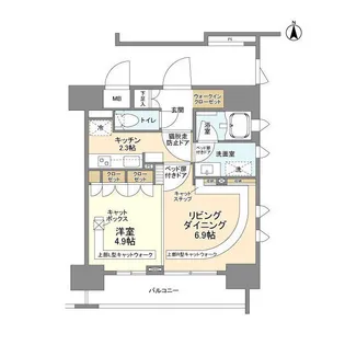 スタイリオ蒲田【4階】の間取り