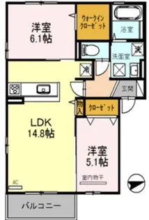 プランタン【1階】の間取り