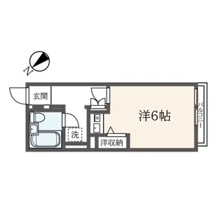 神奈川県横浜市港北区大曽根1【アパート】の間取り