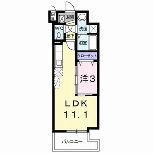 福岡県福岡市博多区博多駅南5【マンション】の間取り
