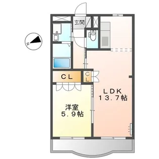 サンシャインスクエア【3階】の間取り