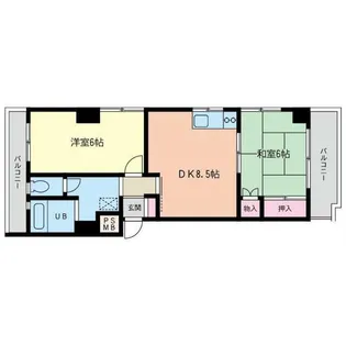 ラルジュ吉野町【3階】の間取り