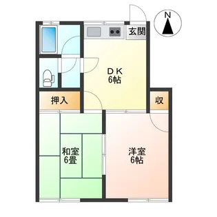 サントピア桧町II【1階】の間取り