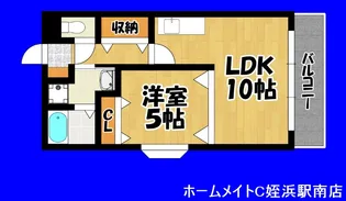 福重MIYOSHIビル【2階】の間取り