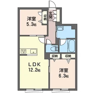 シャルム下田【2階】の間取り