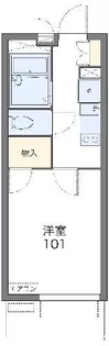 レオパレスエクセルケンFOUR【2階】の間取り